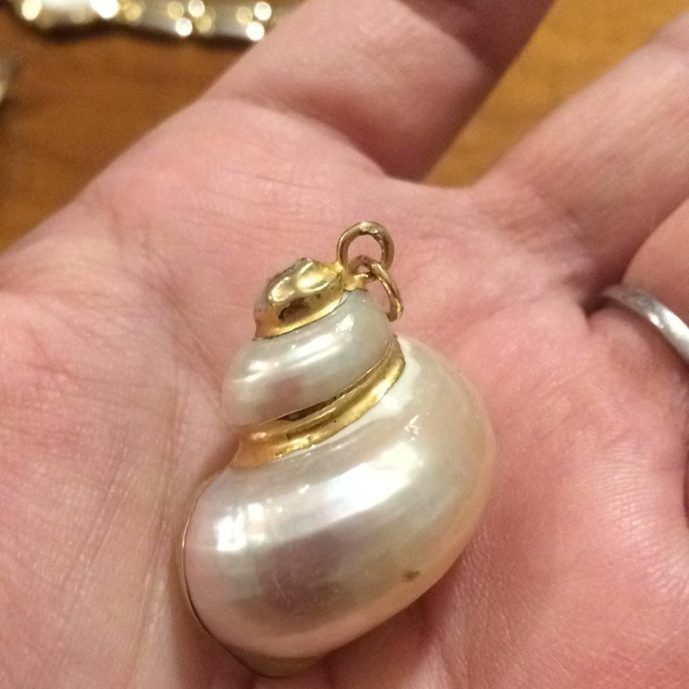 Vintage seashell charm
